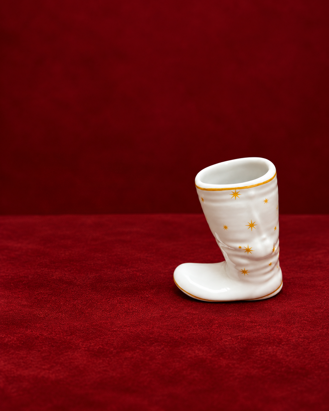 Botinha de Natal em porcelana